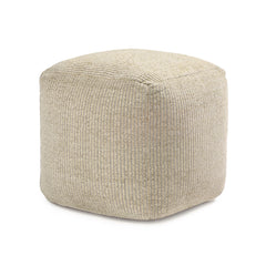 Jani 20-inch Ottoman Pouf - Handcrafted Handmade Ottoman for Seating, Footrest, Home Decor for Living Room, Bedroom