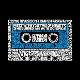 LA Pop Art Men's Premium Blend Word Art T-shirt - 80s One Hit Wonders