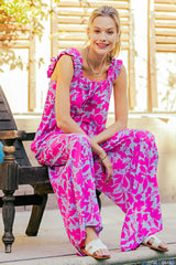 Dime A Dozen Floral Jumpsuit