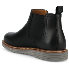 Vance Mens Salter Medium and Wide Width Plain Toe Casual Chelsea Boot