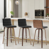 26"/29" Faux Leather Swivel Bar/Counter Stools, Set of 2/3