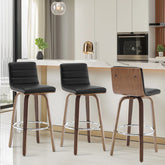 26"/29" Faux Leather Swivel Bar/Counter Stools, Set of 2/3