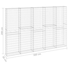 vidaXL Gabion Basket, Galvanized Steel