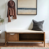 INK+IVY Arcadia Accent Bench with Storage and Upholstered Cushion - 42"W x 17"D x 19.5"H