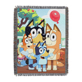 Bluey Woven Tapestry Throw Blanket