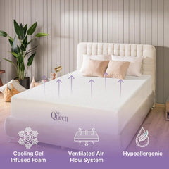 NapQueen Elizabeth 10" Cooling Gel Memory Foam Mattress