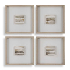 Uttermost Studying Sepia Hand Painted Canvases (Set of 4)