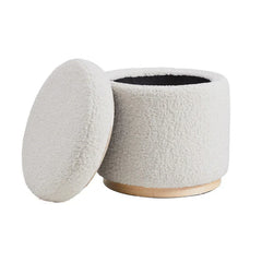 Linon Rue Sherpa/Corduroy Storage Ottoman