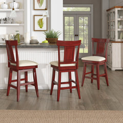 Eleanor Panel Back Wood Swivel Chair by iNSPIRE Q Classic