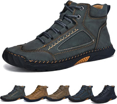 Sawbehind Mens Boots, Sawbehind Men's Comfortable Handmade Leather Boots – 2025 New Waterproof, Archs Support