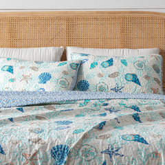 Linery & Co. Coastal Microfiber Quilt Set With Shams