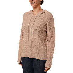 Cyrus Pullover Cable Knit Hoodie