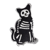 Cat Skeleton Shaped Hooked Throw Pillow 18" x 18"