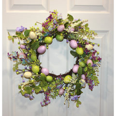 20" Easter Eggs & Foliage Wreath