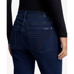 7 For All Mankind Women's Dojo Mid-Rise Wide Leg Flare Jeans