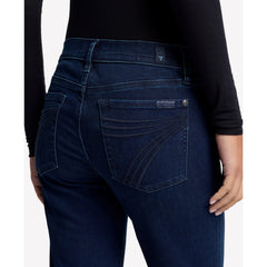 7 For All Mankind Women's Dojo Mid-Rise Wide Leg Flare Jeans