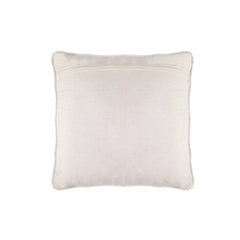 HGTV Home Collection White Boho beaded pillow, White, 18 in