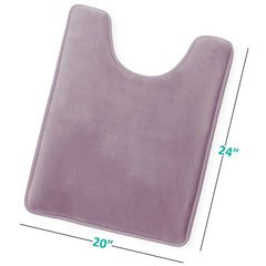 Empyrean Ultra Soft Plush Bathroom Rug - Non-Slip, Velvet, Memory Foam Bath Mat - Set of 2