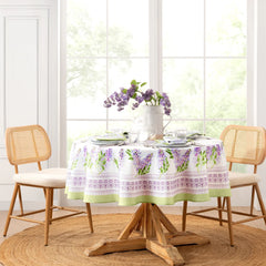 Lilac Garden Floral Tablecloth