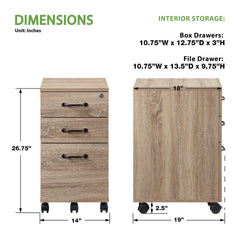 Ace 3 Drawer Mobile File