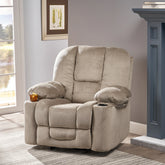 Gannon Fabric Glider Recliner Club Chair by Christopher Knight Home