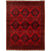 Hand-knotted Finest Khal Mohammadi Red Wool Rug - 5'1 x 6'6/5'1" x 6'6"