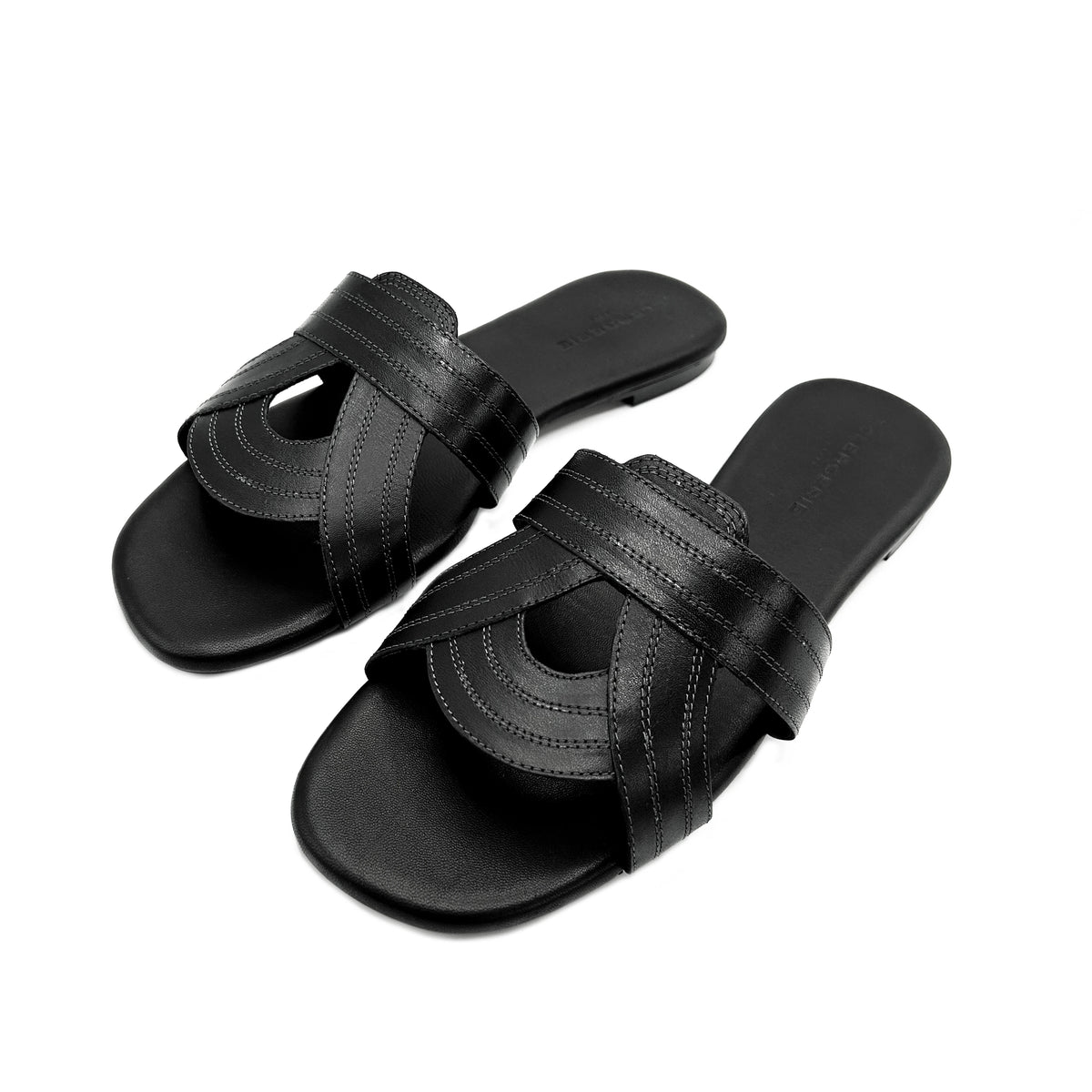 Clergerie Ivory Leather Sandal