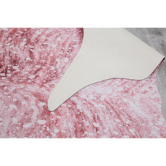 Rio Collection Faux Cowhide Printed Rug with Foil Accents