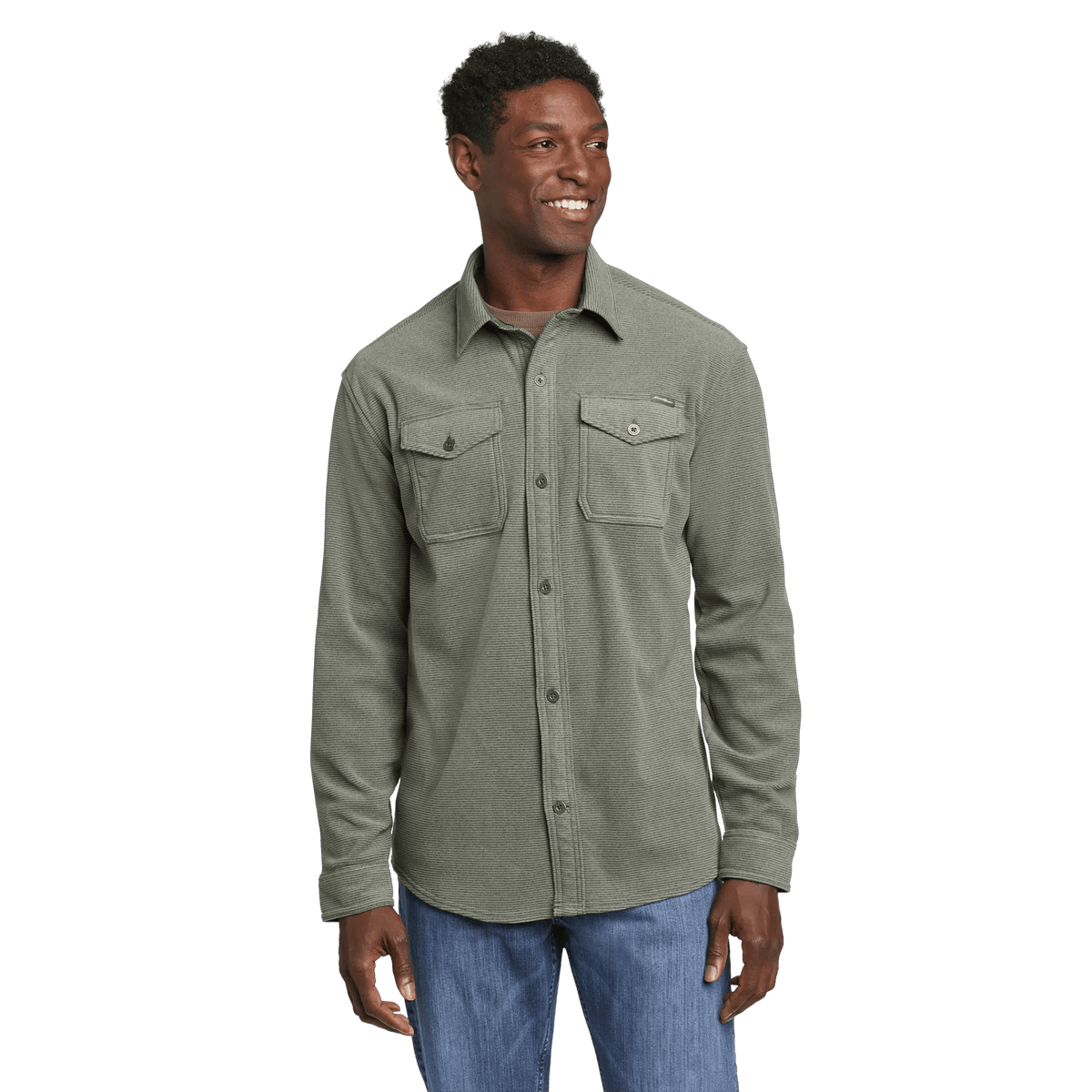 Men's Chutes Microfleece Shirt - Stripe