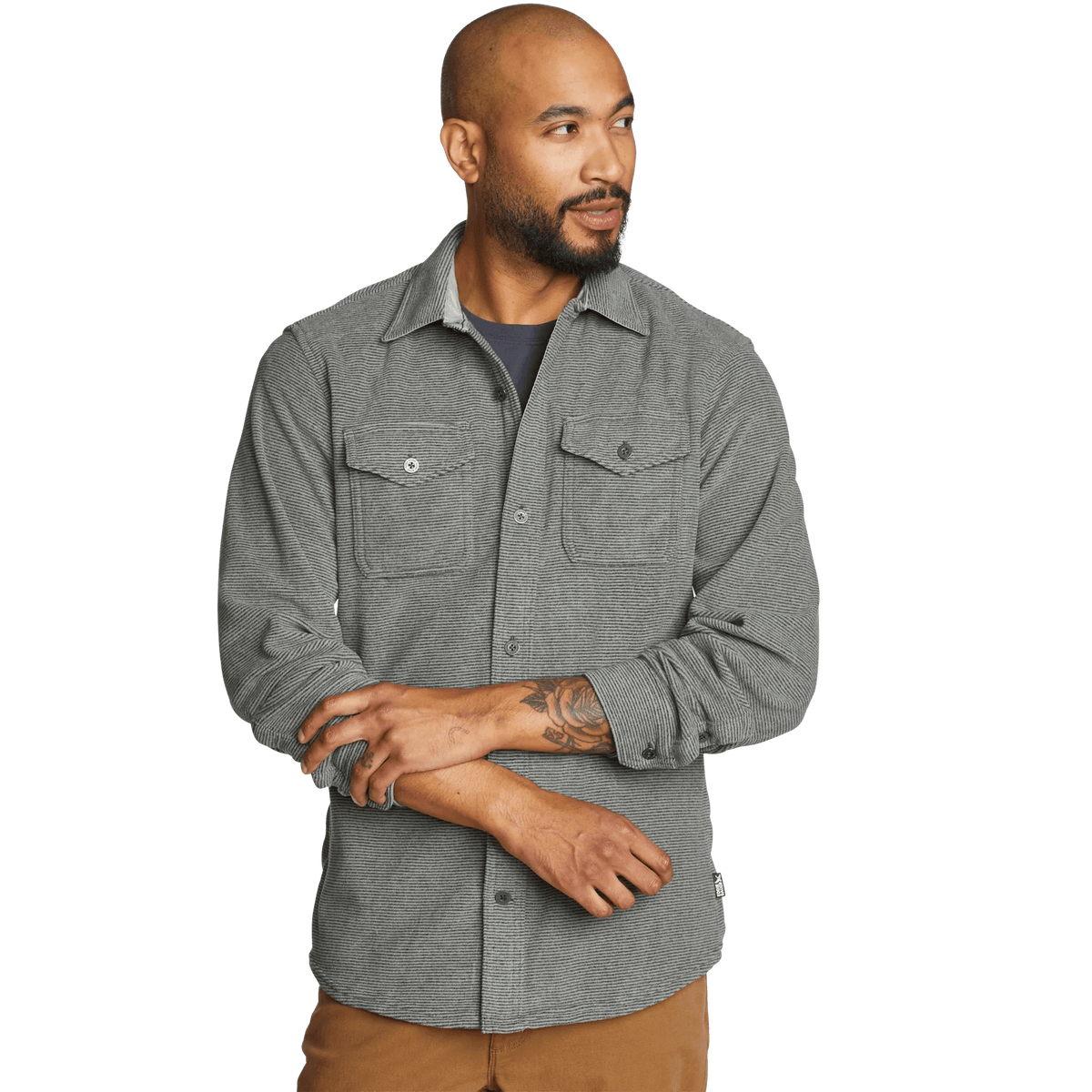 Men's Chutes Microfleece Shirt - Stripe