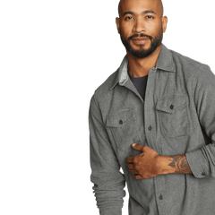 Men's Chutes Microfleece Shirt - Stripe