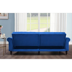 87.8'' Convertible Velvet Sofa Bed Sleeper Futon