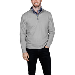 TailorByrd Men's French Rib Quarter Zip Pullover