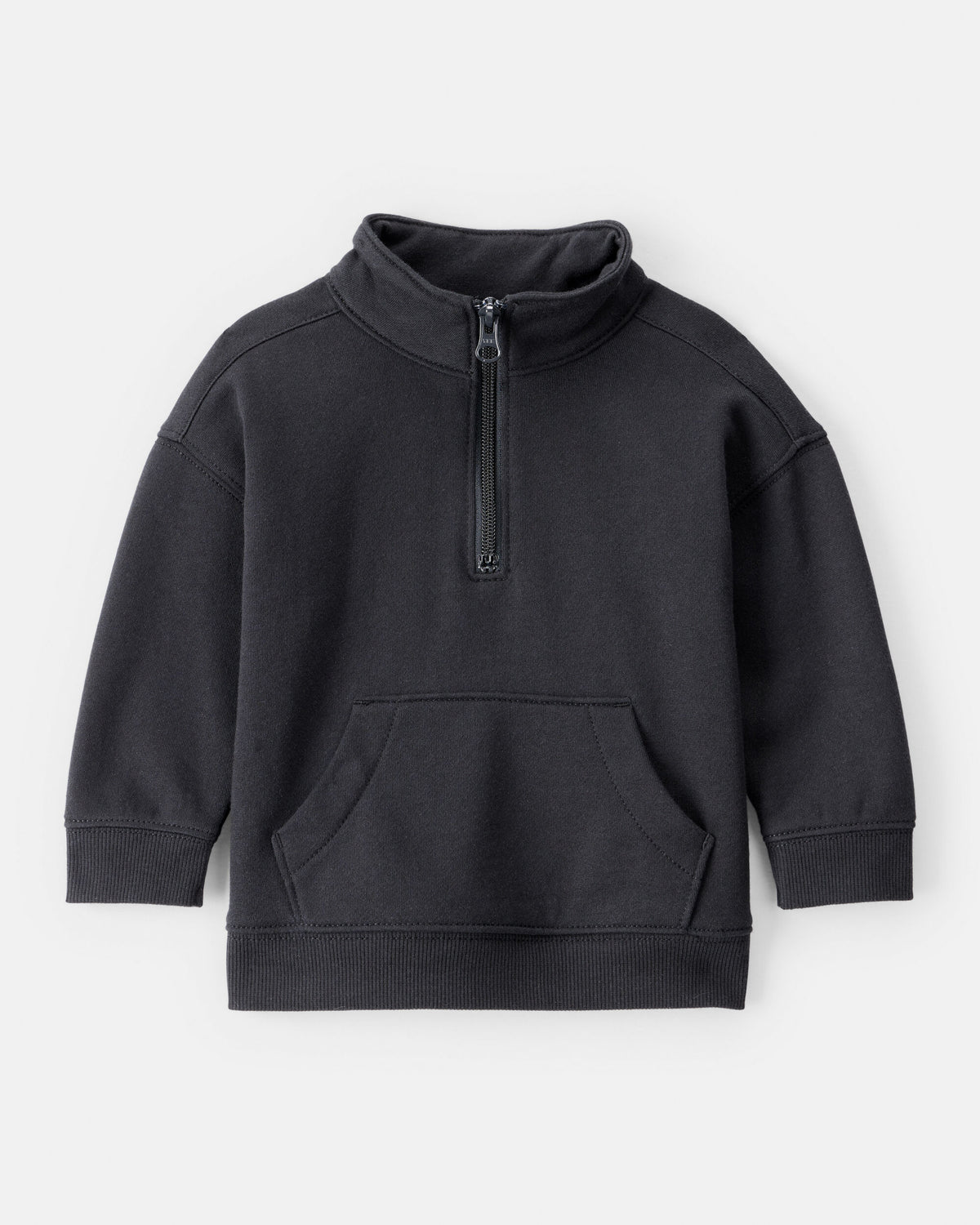 Baby Boy DayDream Fleece Quarter Zip Sweatshirt - Black