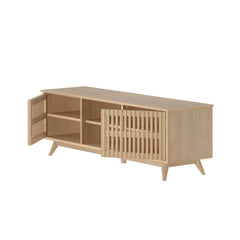 Plank and Beam Mid-Century Modern TV Stand