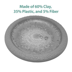 19" Dia Fiber Clay Birdbath Tops
