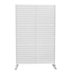 Outdoor 76''H Metal Privacy Screen Panel Free Standing