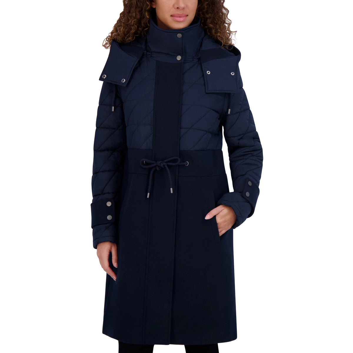 Andrew Marc Synclaire Mixed Media Coat