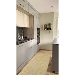Luxurious Woven Cotton Kitchen Runner Mat Rug - Anti-Fatigue, Anti-Skid, Cushioned - 18''x48''