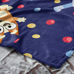 Bluey Hooray Silk Touch Throw Blanket with Hugger Pillow