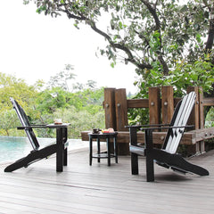 Cambridge Casual Austin Outdoor Adirondack Chair - Black