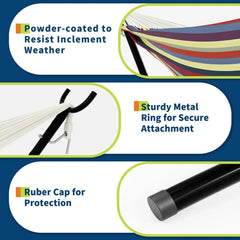 2-Person Hammock with Heavy-Duty Steel Stand
