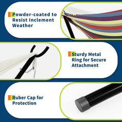 2-Person Hammock with Heavy-Duty Steel Stand