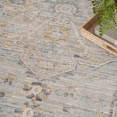 Nourison Nyle Indoor only Grey Geometric Area Rug