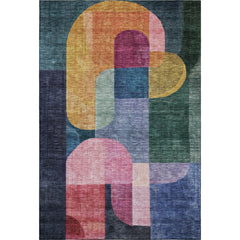 Premium Washable Super Soft Modern Retro Mayfield Rug