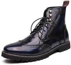 Men's Comfortable Handmade Leather Boots, Men Boots Casual, Waterproof for Spring Autumn And Winter