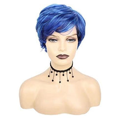 WOC Short Blonde Pixie Wigs Synthetic Hair for Black Women