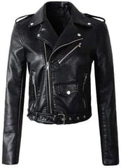 Women's And Girl's Red Brando Asymmetric Slim Fit Sheepskin Leather Motorcycle Jacket Biker Short Lenght Jacket