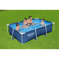 Bestway Steel Pro 8.5'x67"x24" Rectangular Above Ground Outdoor Swimming Pool