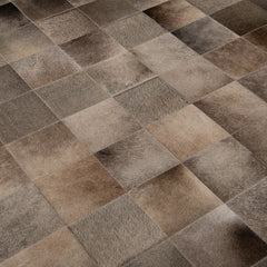 Ben Soleimani South American Cowhide Tile Hand Woven Rug